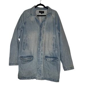 Pacsun Blue Denim Long Sleeve Button Up Jacket Size M